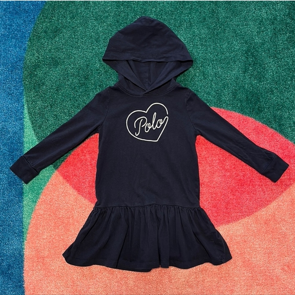 POLO by Ralph Lauren 4T hoodie dress #A8
